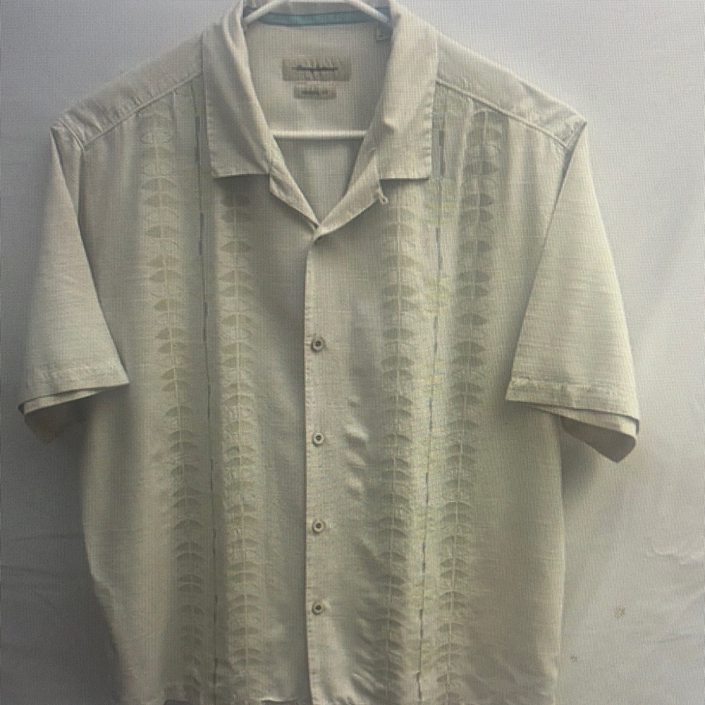 Men's Cream Short Sleeve Shirt